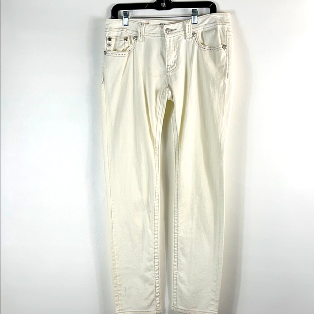 Miss Me White Skinny Jeans 31